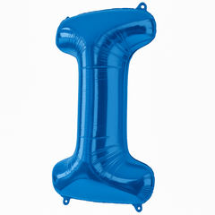 Royal Blue Foil Letter "I" Balloon
