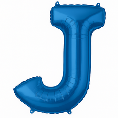 Royal Blue Letter J Foil Super Shape Balloon