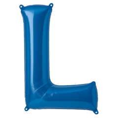 Royal Blue Letter L Foil Super Shape Balloon