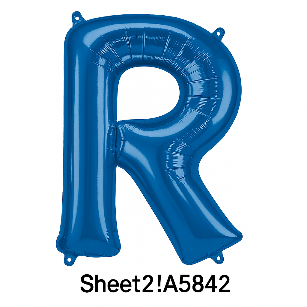 Royal Blue Foil Letter "R" Balloon