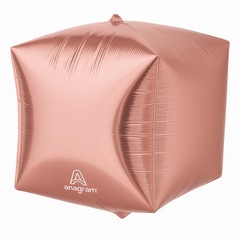 Rose Gold 15" Metallic Cube Foil Balloon