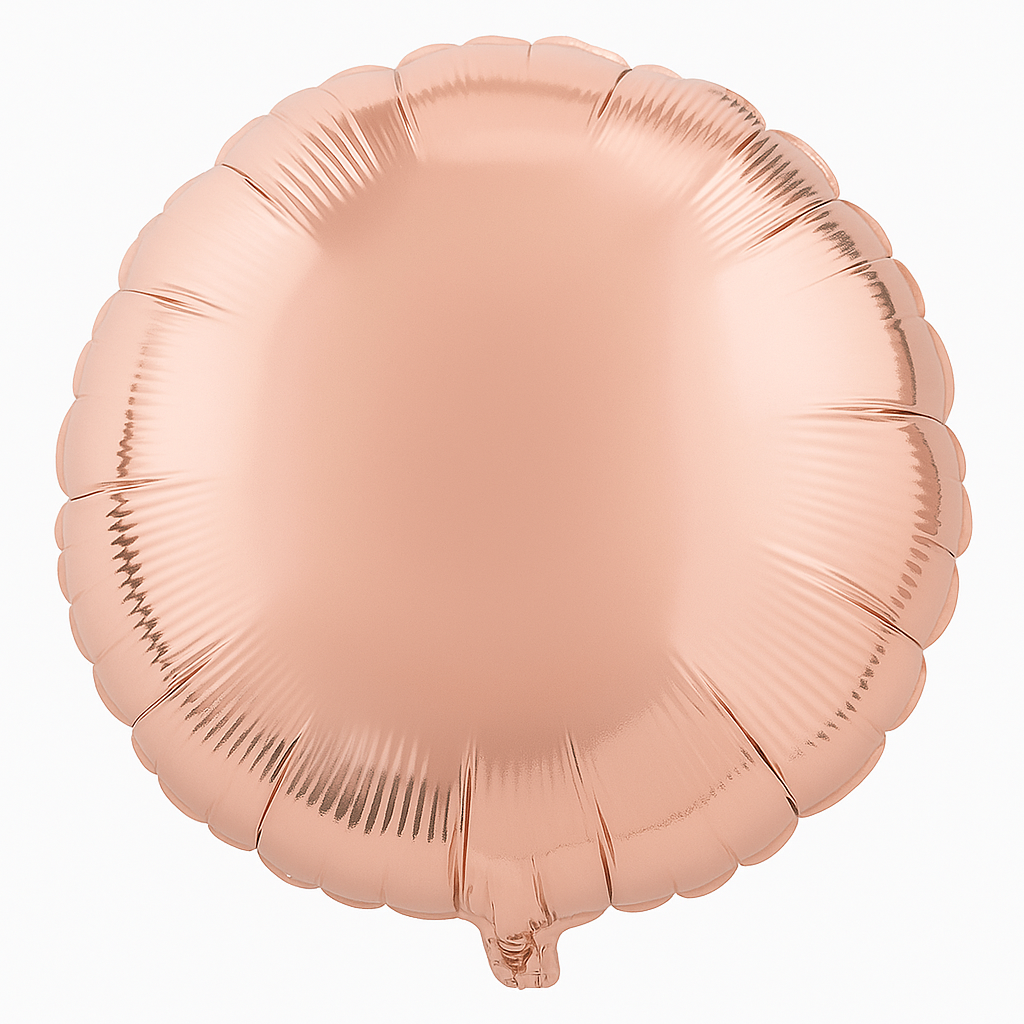 Elegant Rose Gold 18" Foil Circle Balloon
