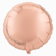 Elegant Rose Gold 18" Foil Circle Balloon
