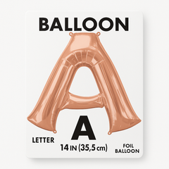 Rose Gold Letter A Foil Balloon