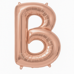 Rose Gold Letter B Foil Balloon