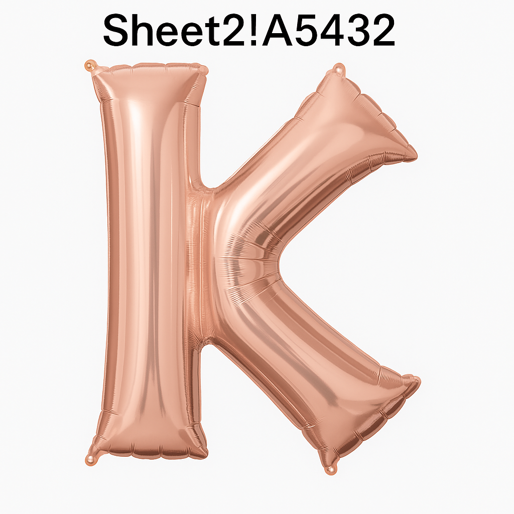 Rose Gold Letter K Foil Balloon