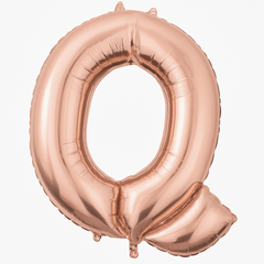 Rose Gold Letter Q Foil Balloon
