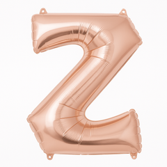 Rose Gold Foil Letter Z Balloon - 26 Inch
