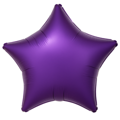 Royal Purple Star Foil Balloon - 18 Inch