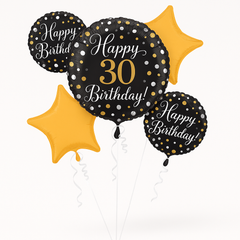 Sparkling Milestone Birthday Balloon Bouquet