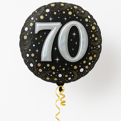 Sparkling 70th Birthday Foil Balloon
