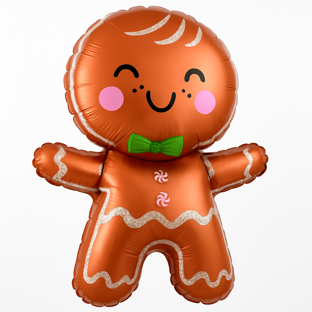 Festive Gingerbread Man Super Shape Balloon
