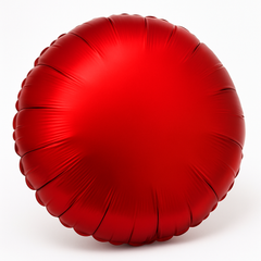 Vibrant Red 18-Inch Metallic Foil Balloon