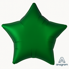Emerald Star Metallic Foil Balloon