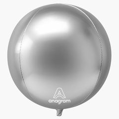 Silver Jumbo Orbz Foil Balloon
