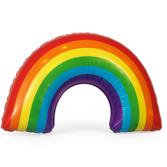 Vibrant Rainbow Foil Balloon - Super Shape