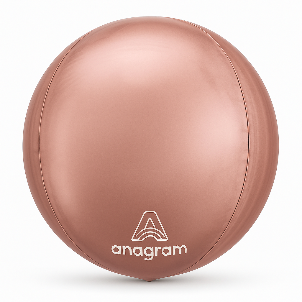 Rose Gold Jumbo Orbz Foil Balloon