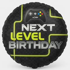 "Next Level Birthday" 18-Inch Mylar Balloon
