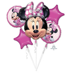 Minnie Forever Foil Balloon Bouquet - 5 Piece Set
