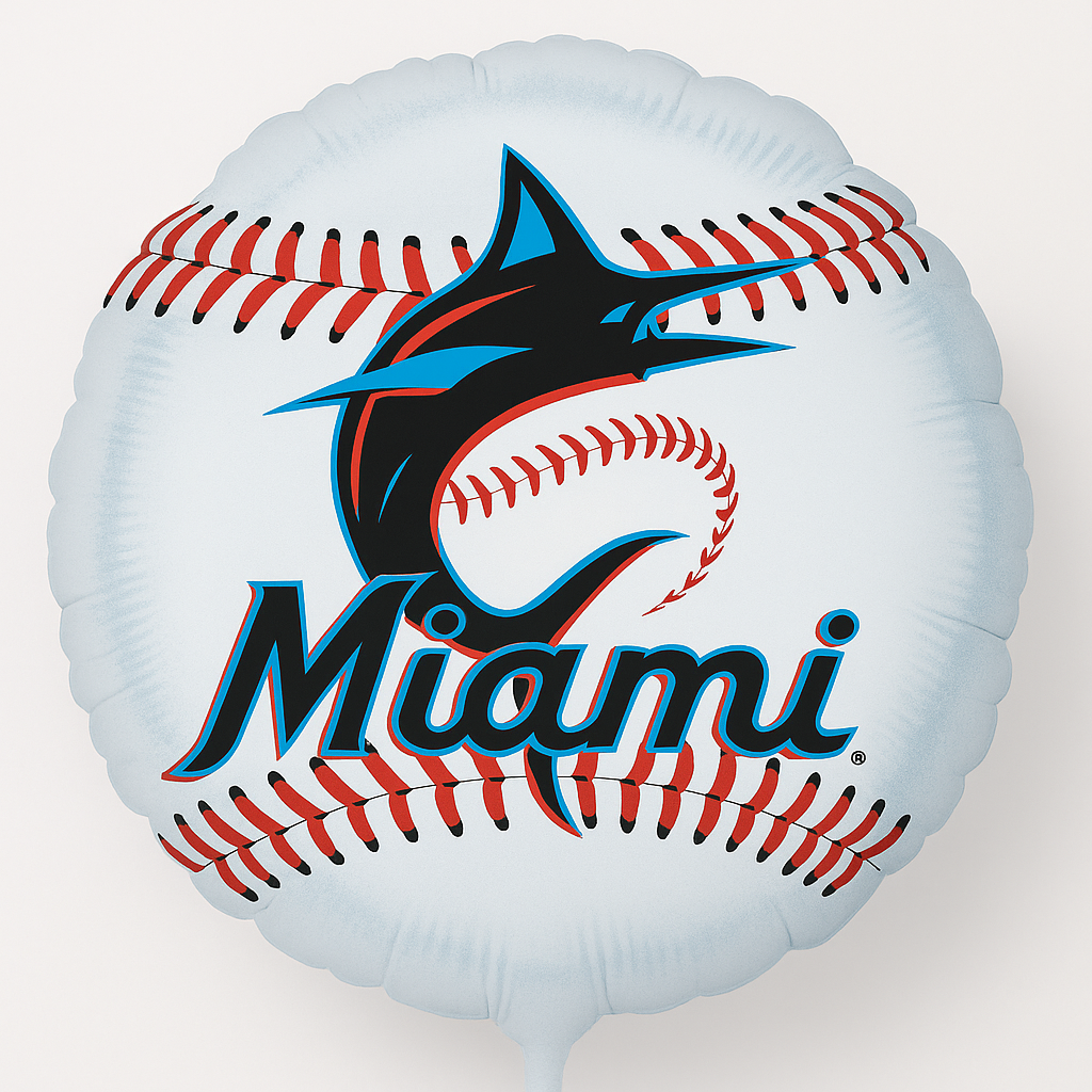 Miami Marlins 18" Foil Mylar Balloon