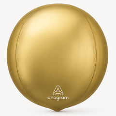 Gold Metallic Orbz Foil Balloon