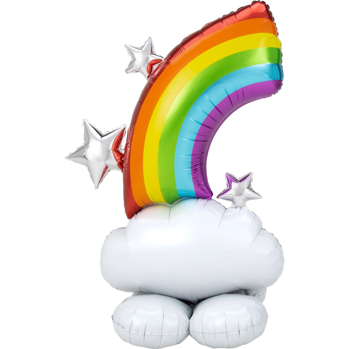 AirLoonz Rainbow Foil Balloon with Stars