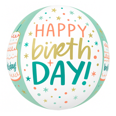 ORBZ Happy Cake Day Foil Balloon