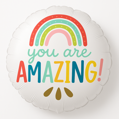"You Are Amazing" Rainbow Foil Balloon - 18-Inch