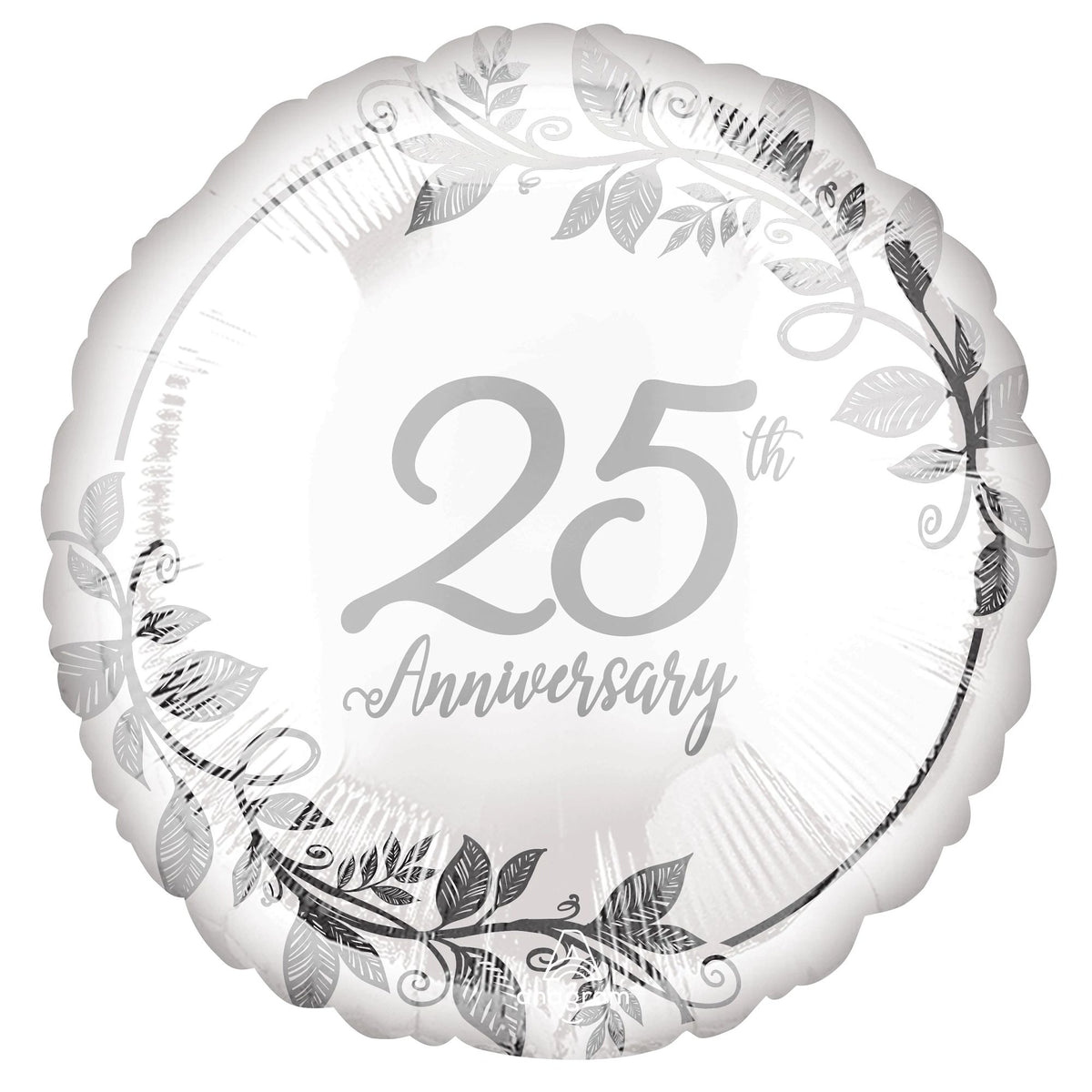 Elegant 25th Anniversary Foil Balloon