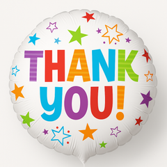 Colorful "Thank You" 18-Inch Mylar Balloon