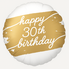 Golden Age 30th Birthday Foil Balloon
