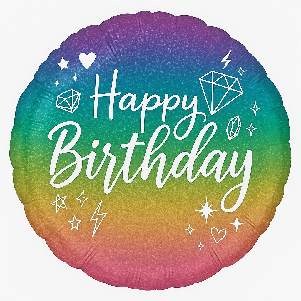 18" Holographic Sparkle Foil Balloon