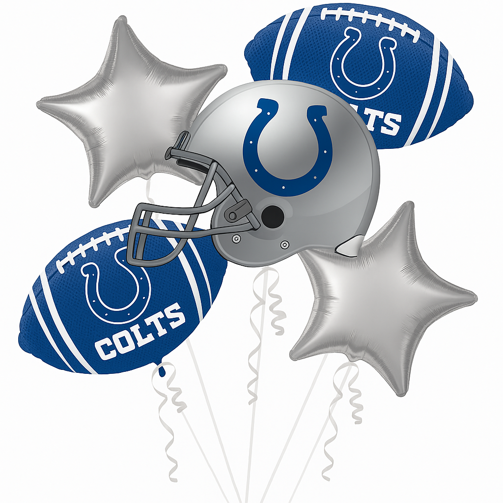 Colts Team Spirit Foil Balloon Bouquet