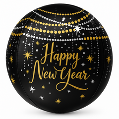 Midnight Hour Geometric Foil Balloon - New Year's Eve