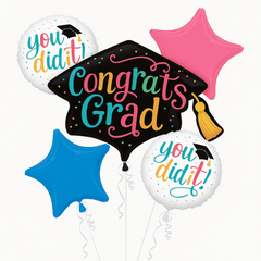 "Follow Your Dreams" Graduation Foil Balloon Bouquet