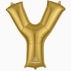 Gold Letter Y Foil Balloon