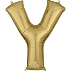Gold Letter Y Foil Balloon