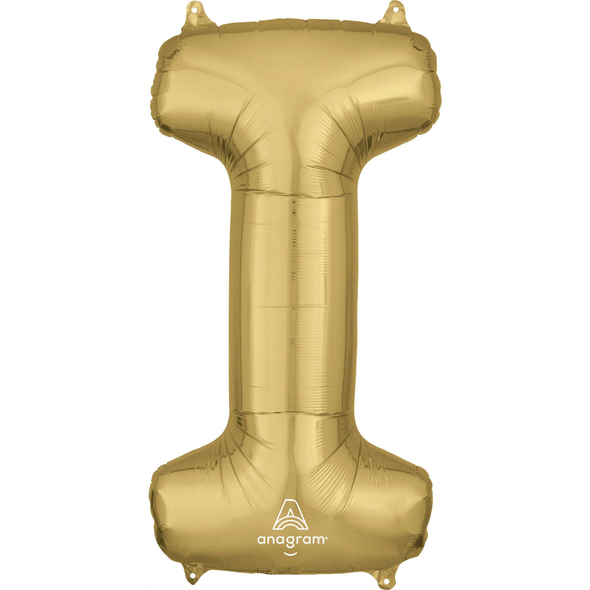Gold Foil Super Shape Letter "I" Balloon