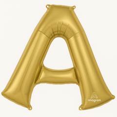 Gold Foil Letter A Balloon