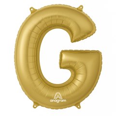 Gold Letter G Foil Balloon - Metallic Birthday Decor
