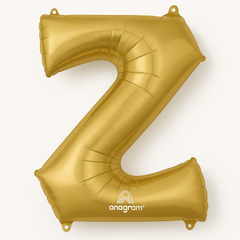 Gold Foil SuperShape Letter Z Balloon