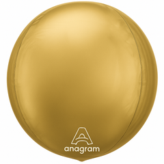 Jumbo Gold Metallic Foil Balloon - Orbz Shape