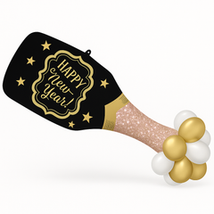New Year's Eve Bubbly Metallic Balloon