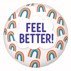 Feel Better Rainbow Foil Balloon