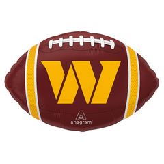 Washington Commanders Football Shaped Mylar Balloon
