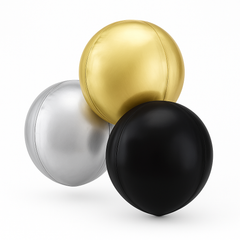 Luxe Orbz Metallic Balloon Trio