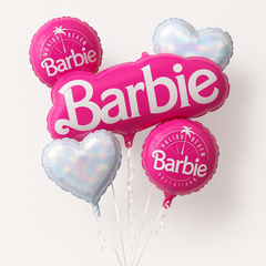 Stunning Barbie Foil Balloon Bouquet