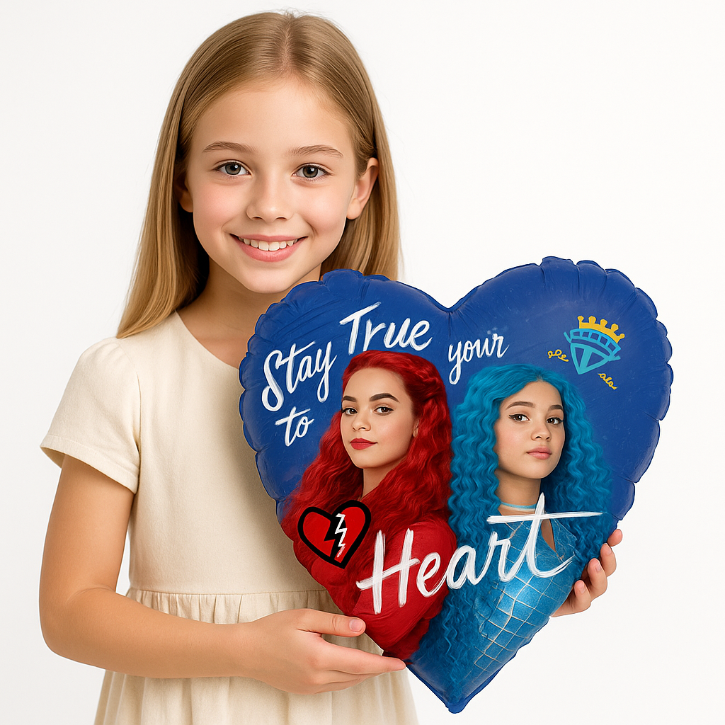 Heart-Shaped Pocket Watch Foil Balloon for Kids' Birthdays
