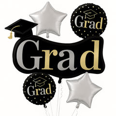 Graduation Celebration Foil Balloon Bouquet - "Class Dismissed"