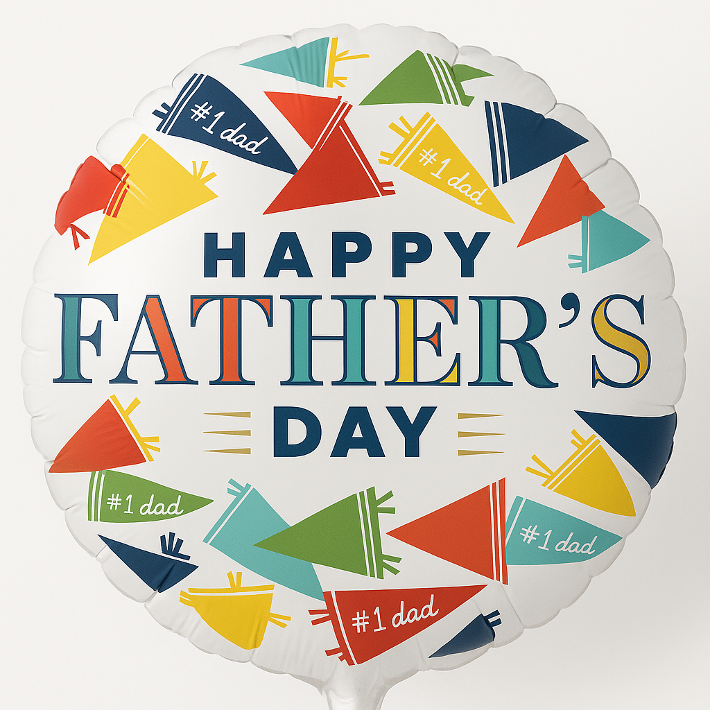 Happy Father's Day Varsity Foil Balloon
